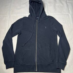 AllSaints black zip up hoodie in a small